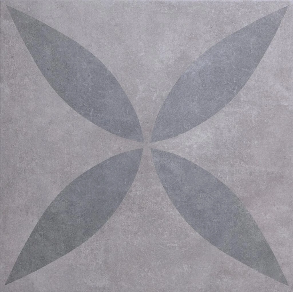 GeoCeramica® Ambiente 60x60x4cm Flower Greige keramische tegel