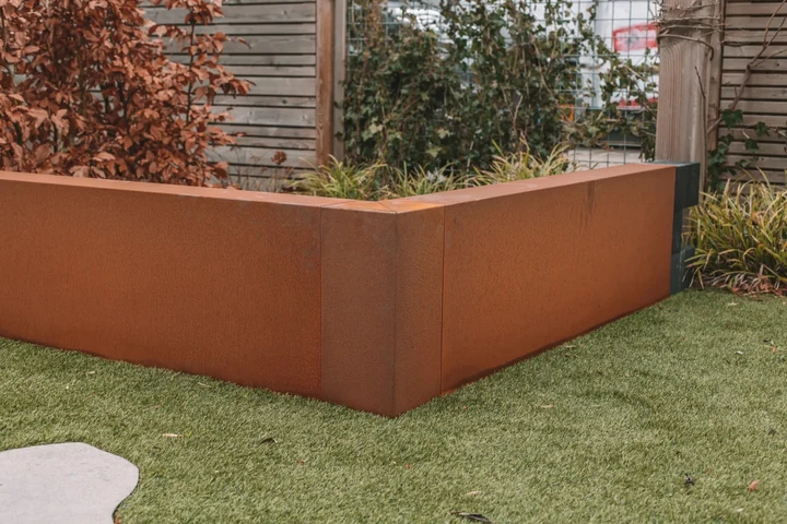 Corten Overzetstuk 12x45x50cm Bruin