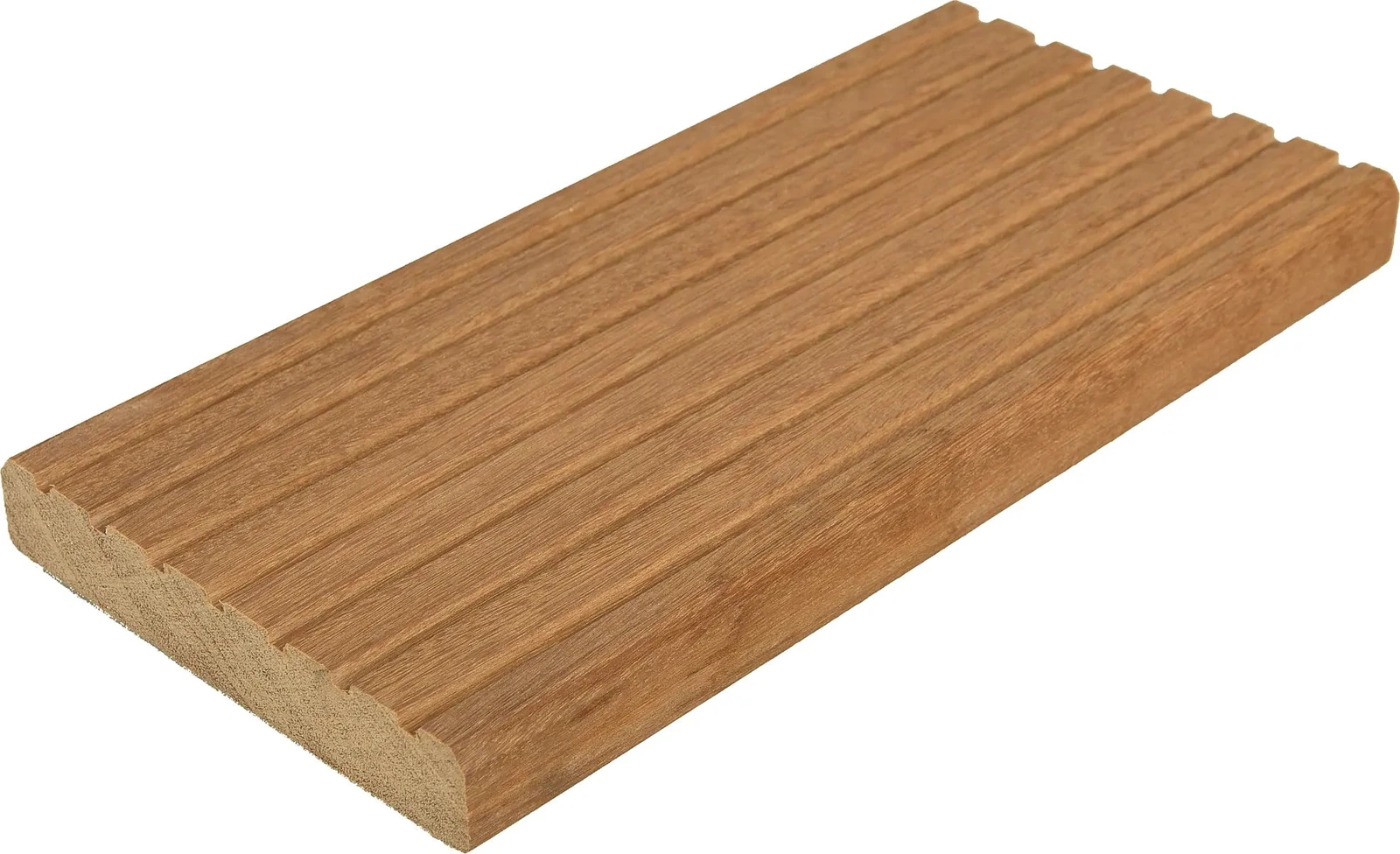 Bangkirai terrasplank glad/grof Basic 2,1x14,5x456cm 14.5x2.1x457cm