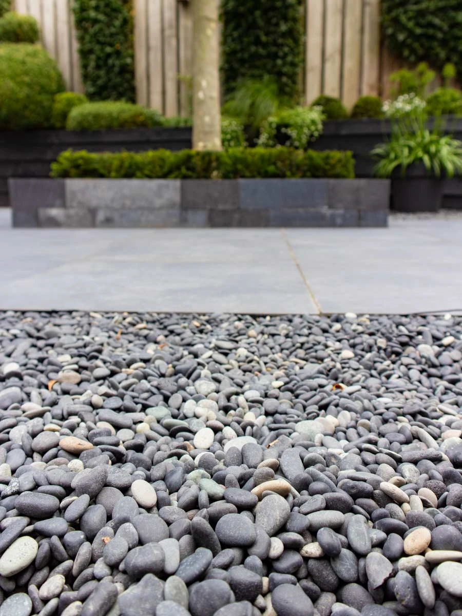 Beach pebbles zwart 8/16mm