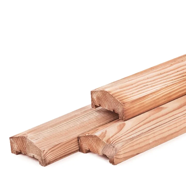 Afdeklat Piramide Douglas Onbehandeld 3,5x8,5x180cm 8.5x3.5x180cm