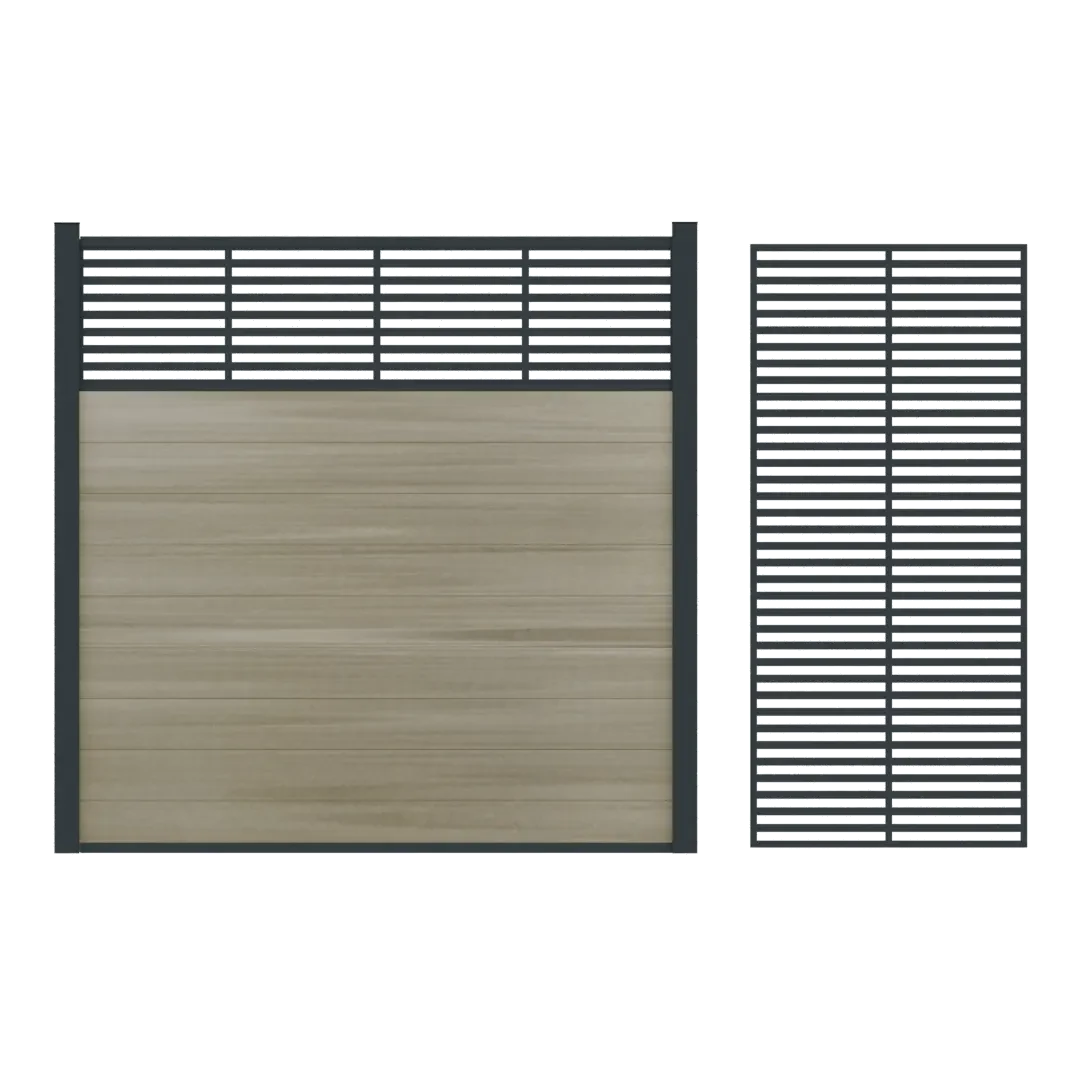 Boston Decopaneel Paxos Horizontaal 2x450mm 175cm RAL7016 45x0.2x175cm