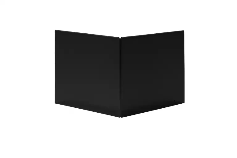 Kantopsluiting Flex Hoek Uitwendig 27, Zwart 20x27,5x20cm