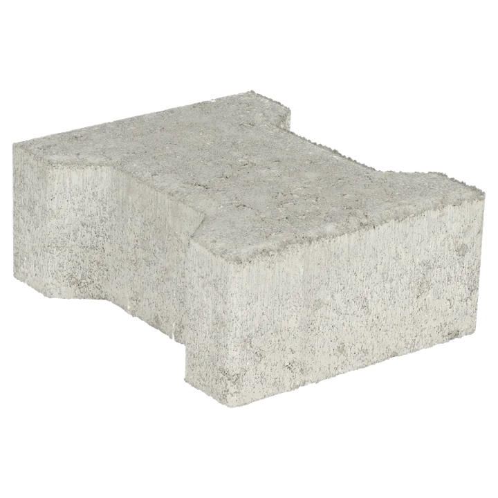 Basicstone H-verbandsteen 20x16,4/11,7x8 normaal facet grijs 1000 KOMO PL1 20x16,4x8cm Grijs