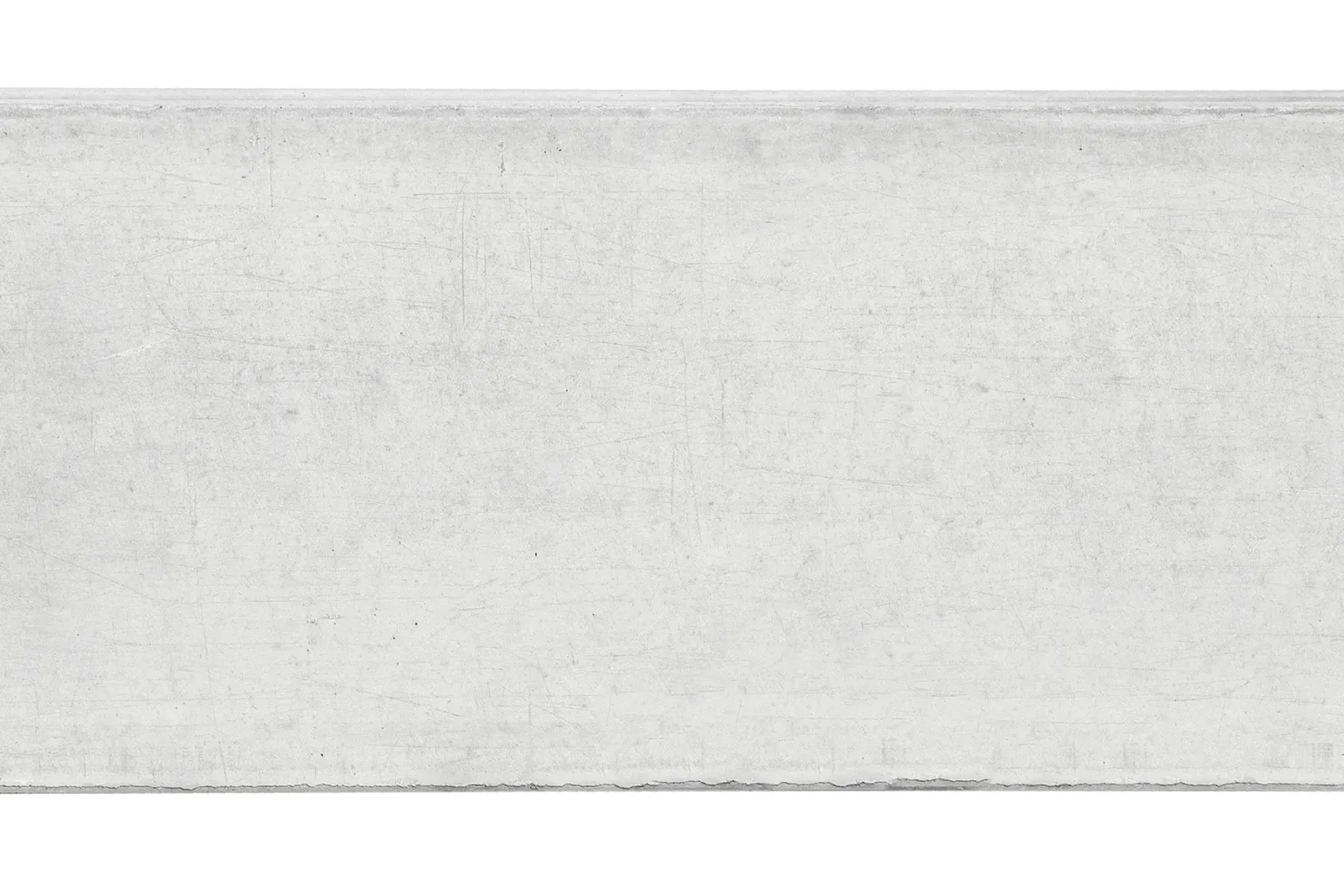Betonplaat Glad Wit 184x24x3,5cm Dubbelzijdig 24x3.5x184cm Grijs, Wit