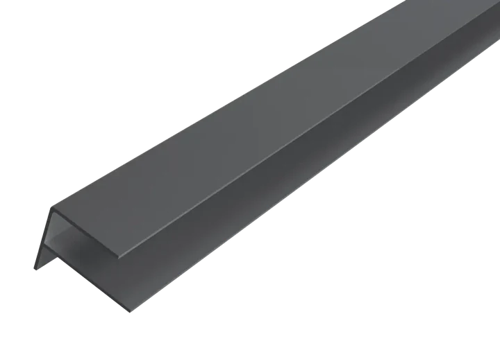 WEO Essential Alu F-profiel 35x45mm 300cm Dark Grey 3.5x4.5x300cm