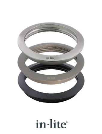 In-Lite RING 68 grondspot accessoire Black voor BOX1-PLATE 1