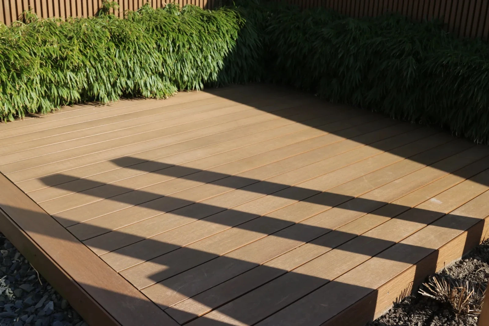 WPC Terrasplank Massief Premium 2,3x13,8x400cm Teak 13.8x2.3x400cm Bruin