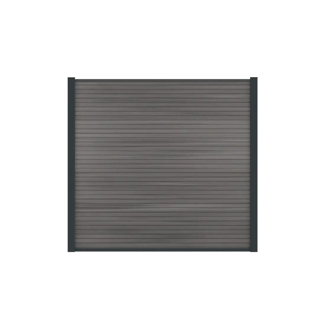 WPC Boston Modern 21x160mm (wb 150mm) 178cm Dark Grey 98x183x3cm Grijs, Zwart