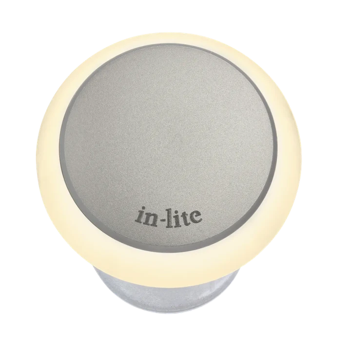 In-Lite Puck 22 LED grondspot 12V - Pearl Grey - Ø 22mm