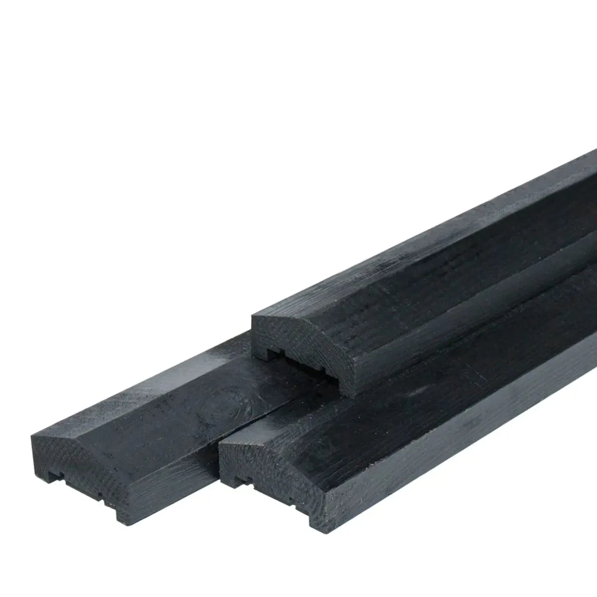 Afdeklat Piramide Vuren Zwart gespoten Piramide 3,6x8,5x180 8.5x3.6x180cm