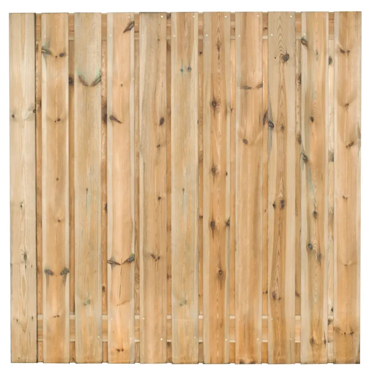 Tuinscherm Maarssen (21+2) Grenen groen geïmpregn. 180x180cm 180x180x4.8cm