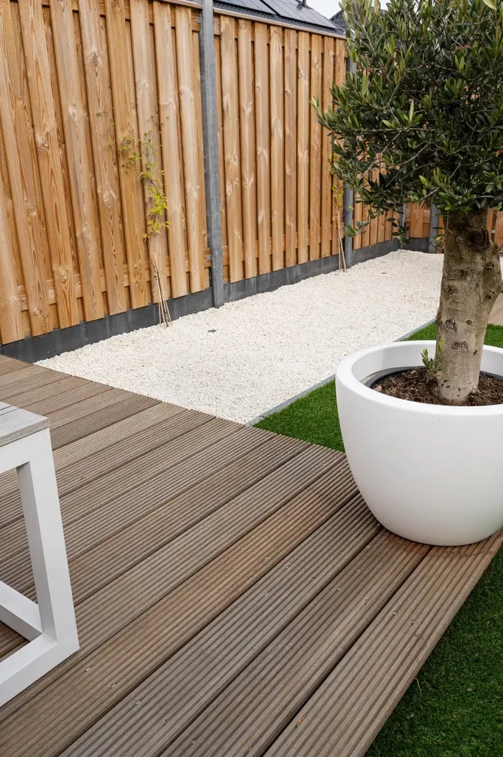 Bangkirai terrasplank glad/grof Basic 2,1x14,5x456cm 14.5x2.1x457cm Hout