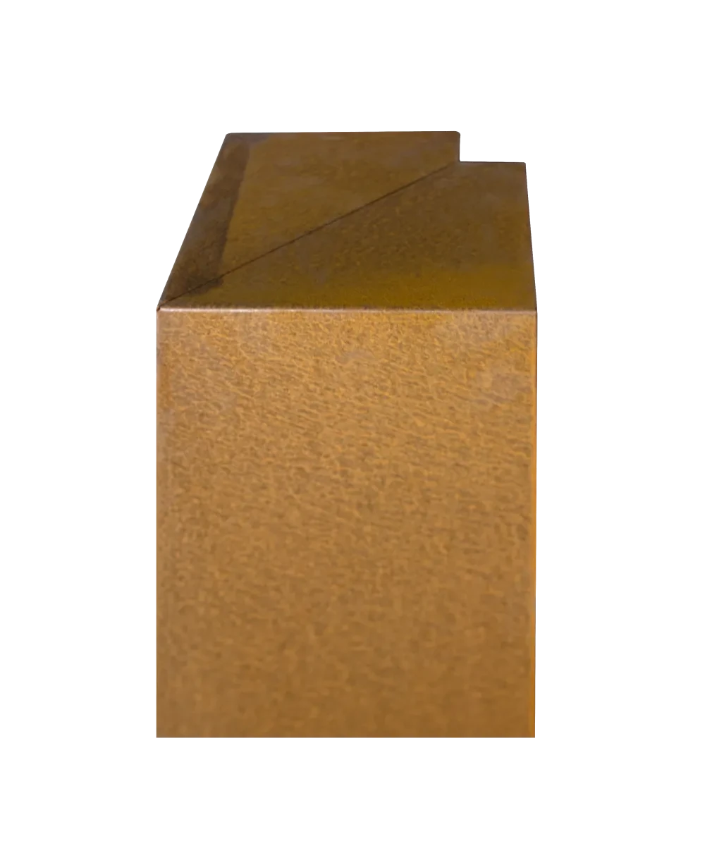 Overzetprofiel Muurblok Hoek Corten 12x30x17cm