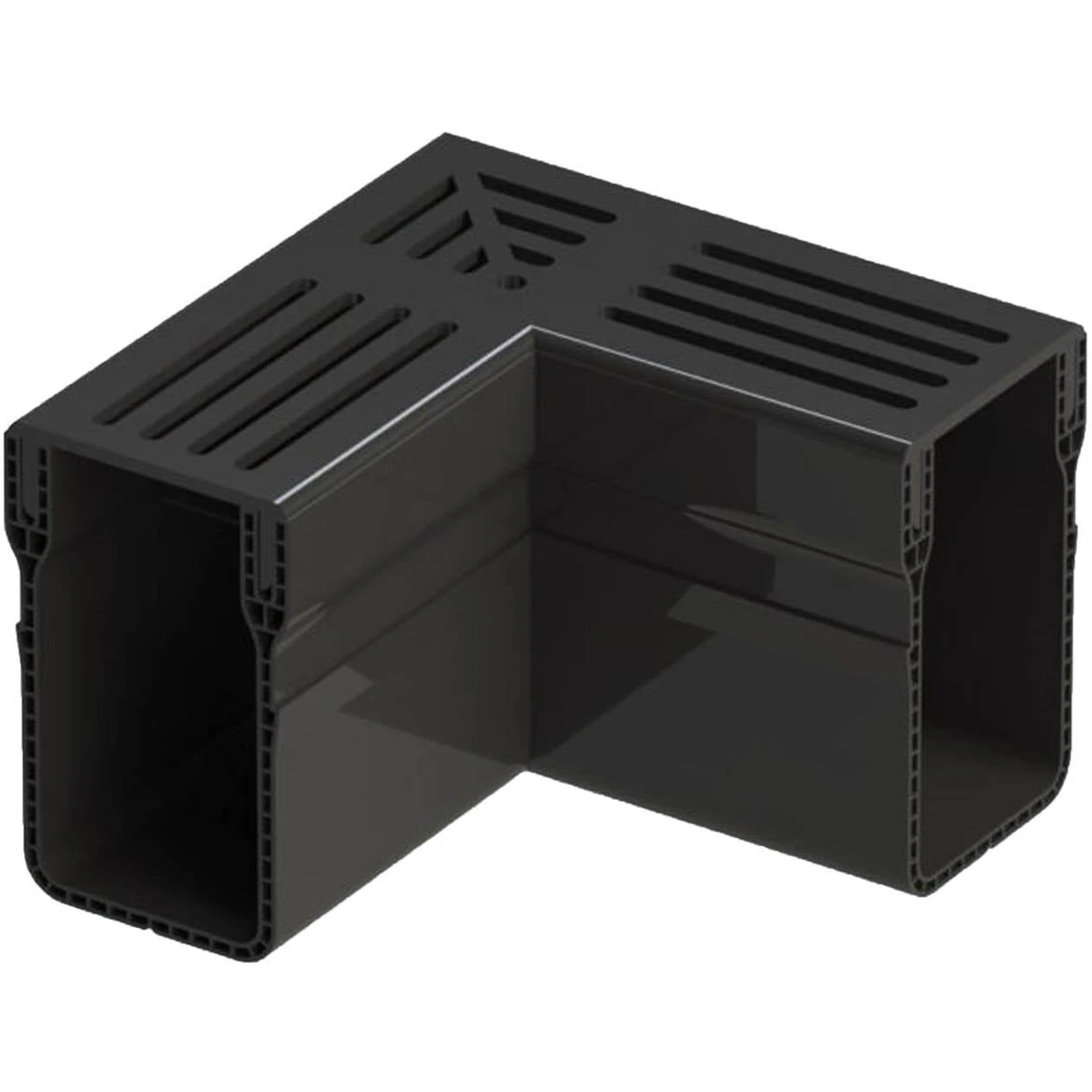 Gardendrain Corner Black 65/100 mm