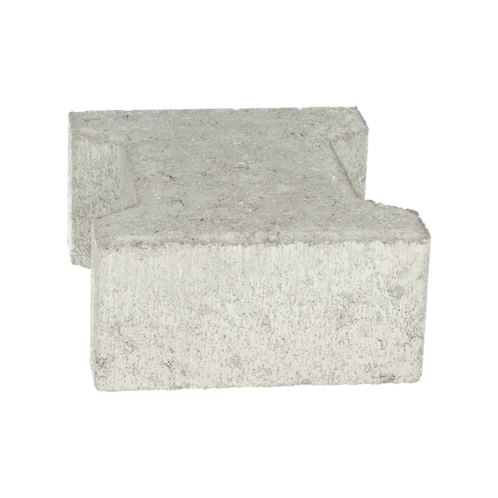 Basicstone H-verbandsteen 20x16,4/11,7x8 normaal facet grijs 1000 KOMO PL1 20x16,4x8cm Grijs
