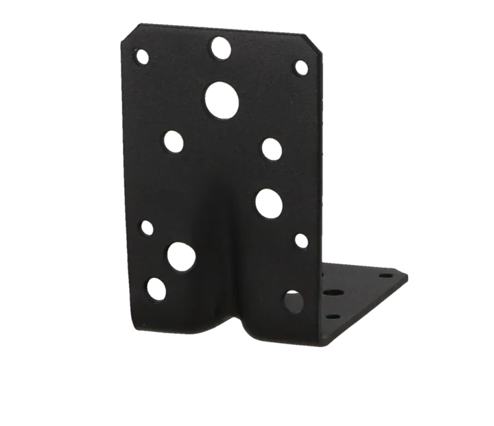 Hoekanker m/ril 90x90x60mm zwart TXT p/stuk