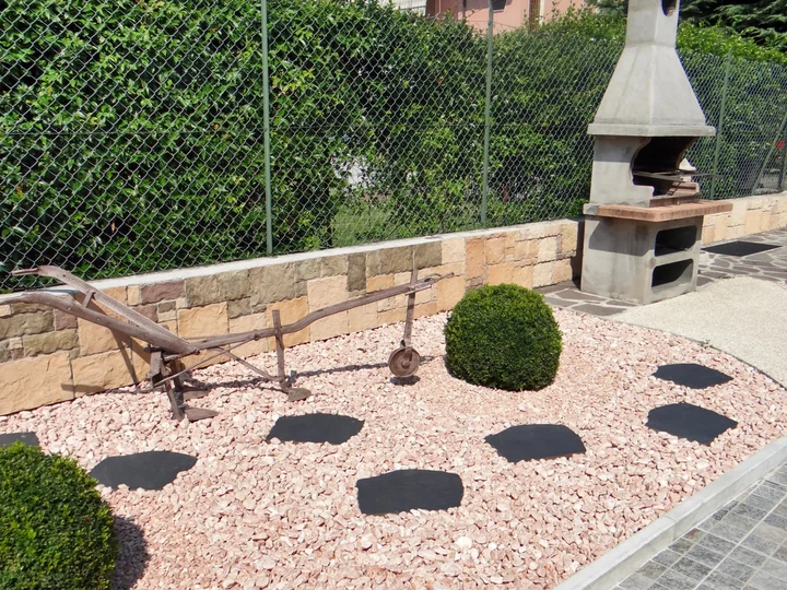 Staptegel Flex Stones Ardesia o 42x36x2cm Zwart