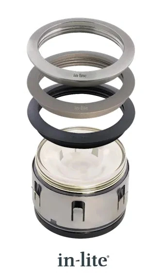 In-Lite RING 68 grondspot accessoire Black voor BOX1-PLATE 1